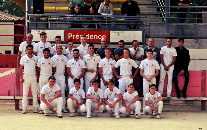 photo de groupe 2021 école de raseteurs Baillargues métropole